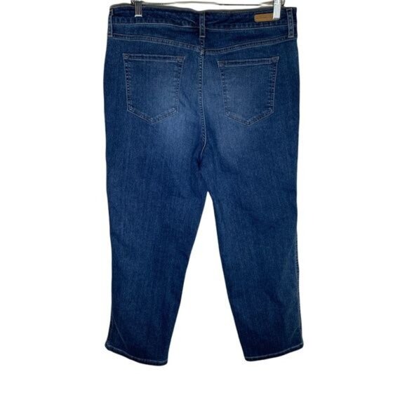 Sanctuary Denim Crop Jeans Womens 32 High Rise Modern Straight Blue - Picture 2 of 13